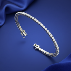 Eternity Round Diamond Tennis Bracelet
