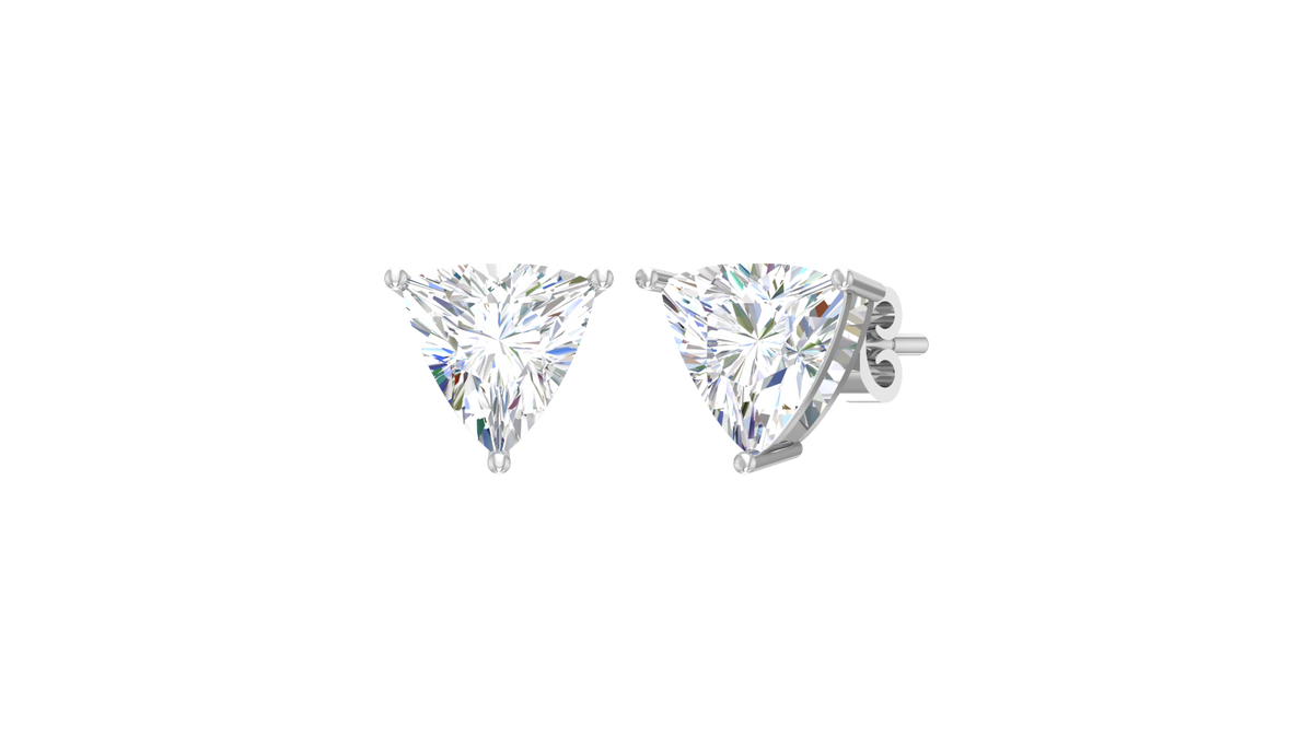 2.00 Cart Trillion Lab Grown Studs