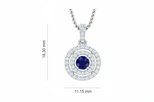 Sapphire Double Halo