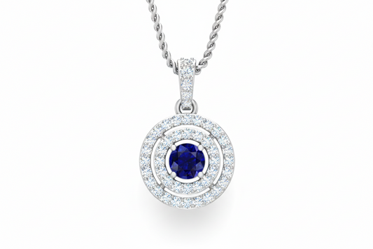 Sapphire Double Halo