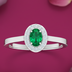 Natural Emerald & Diamond