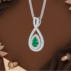 Pear Shape Emerald Pendant