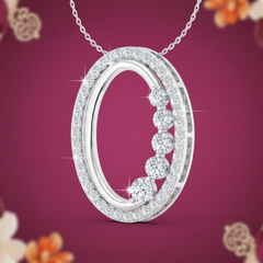 Graduated Oval Diamond With Chain