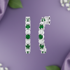 Emerald & Dia Curved