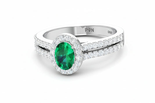 Oval Emerald Ring