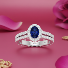 Oval sapphire Ring