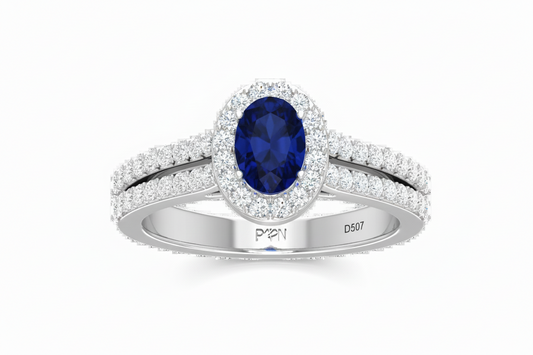 Oval sapphire Ring