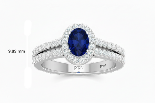 Oval sapphire Ring
