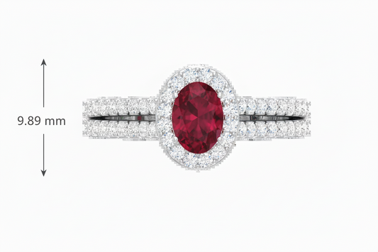 Oval Ruby Ring