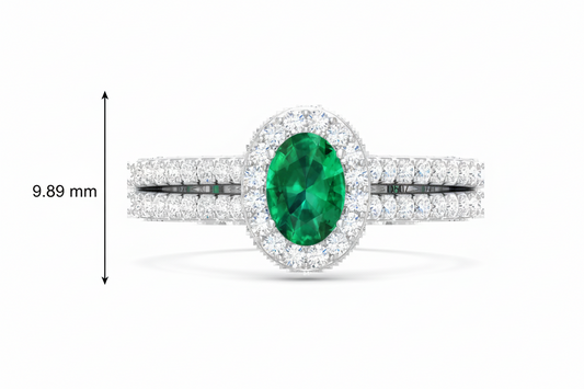 Oval Emerald Ring