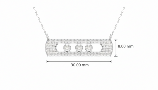 Messika-Inspired Move Classique Gold Diamond Necklace With Chain