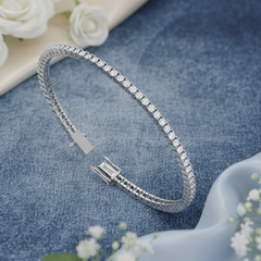 Twisted Infinity Diamond Tennis Bracelet