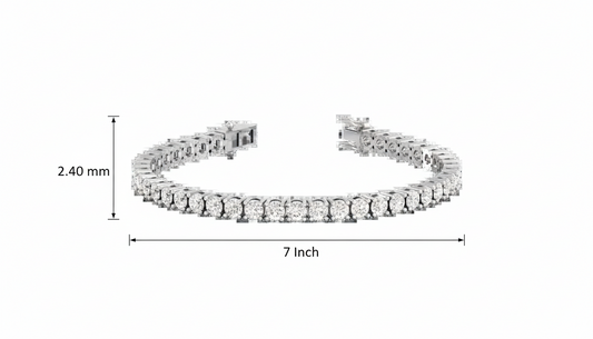 Braided Wrap Diamond Tennis Bracelet