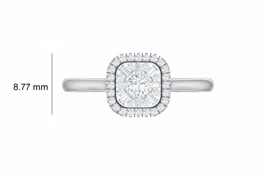 Cushion-Shaped Halo