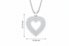 Three-Tier Diamond Heart