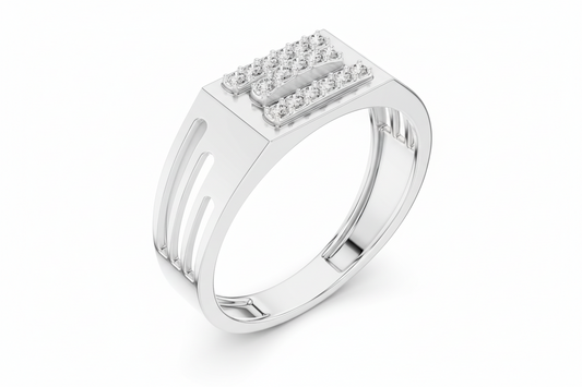 Triple Row Diamond Bar
