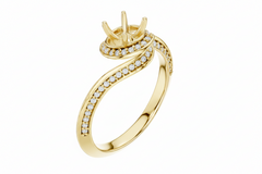 0.70 CT Center With Side Diamond