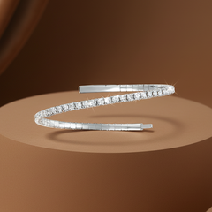 Lab Grown Diamond Everyday Essential Diamond Flexi Bangle
