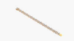Marquise Diamond Floral Tennis Bracelet
